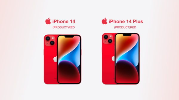 Cặp đôi sắc Đỏ đặc biệt chỉ xuất hiện ở phiên bản iPhone 14 và iPhone 14 Plus